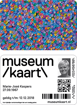 Voor- en achterkant van de nieuwe Museumkaart